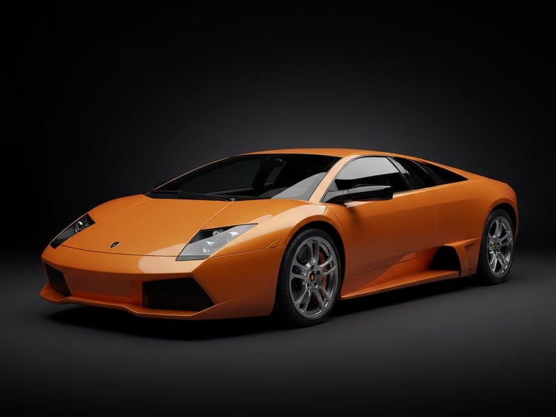 Lamborghini Murcielago luxury leather floor mats with premium stitching and embroidered logo 2001-2010