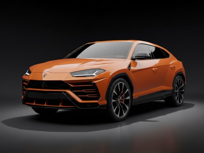 Lamborghini Urus luxury leather floor mats with premium stitching and embroidered logo 2018-Present